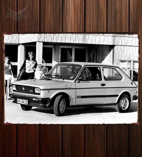 Металлическая табличка Fiat 127 Sport Металлическая табличка Fiat 127 Sport